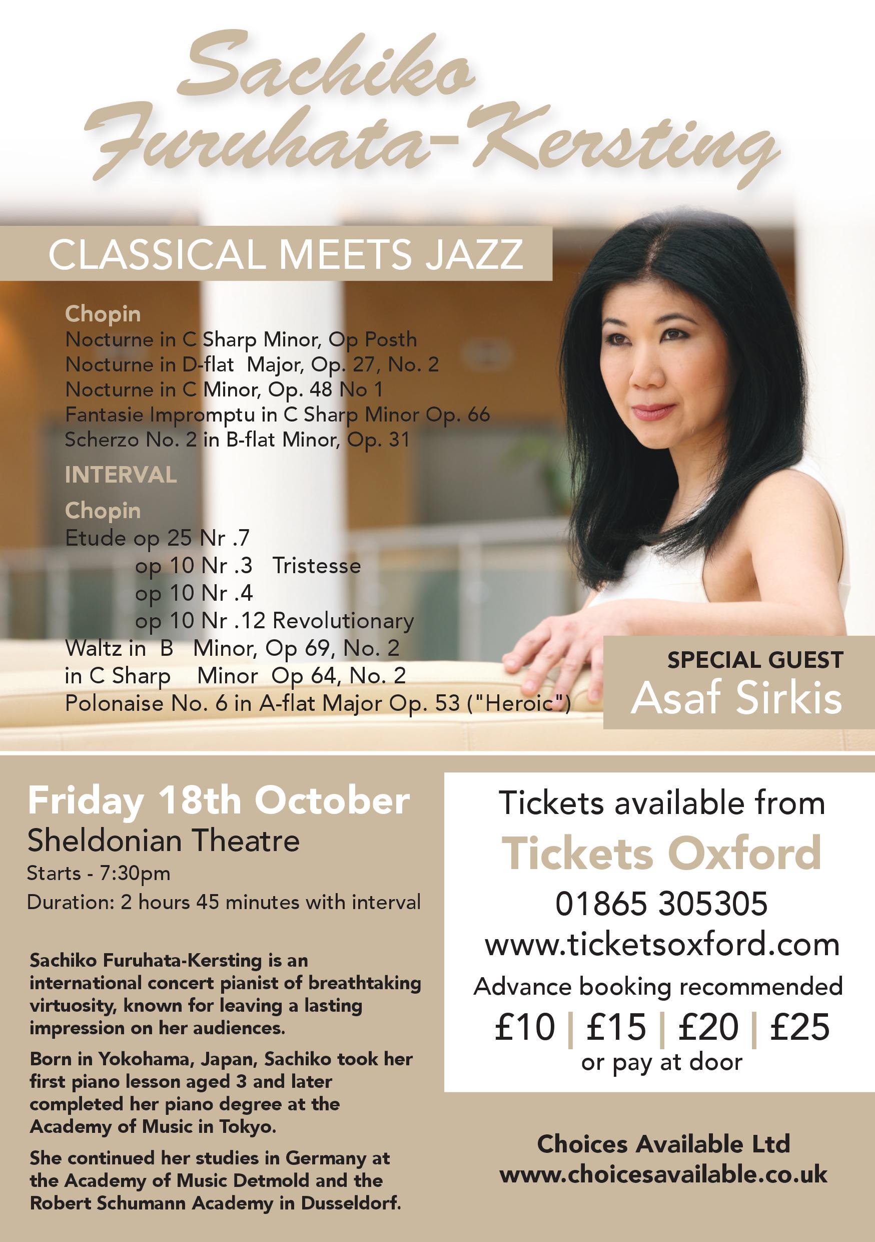 Sachiko Furuhata-Kersting - Classical Meets Jazz